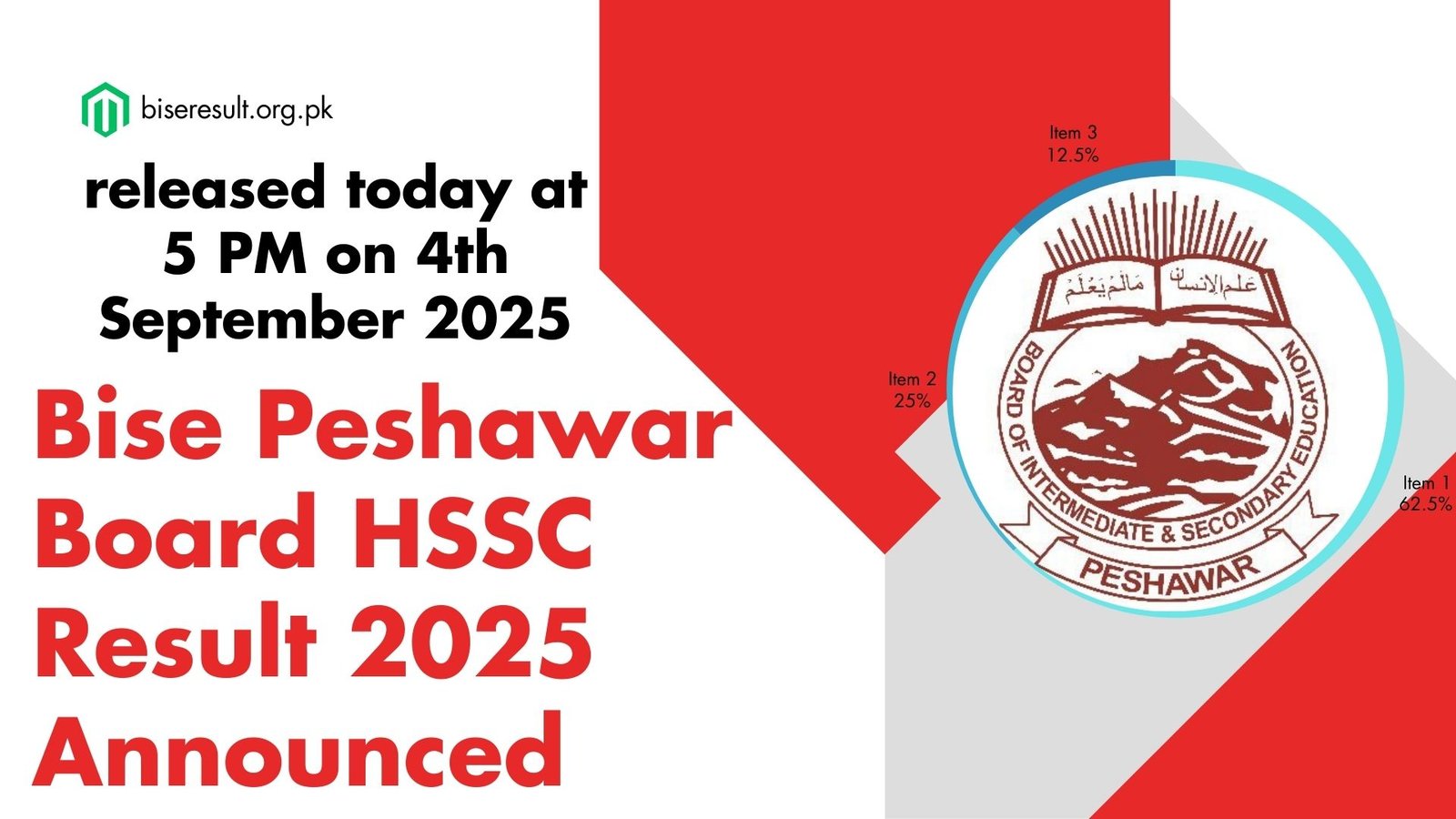 Bise Peshawar Board HSSC Result 2025 Announced